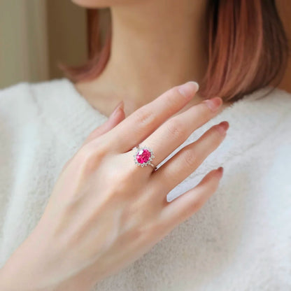 Linnea Lab-grown Ruby Ring