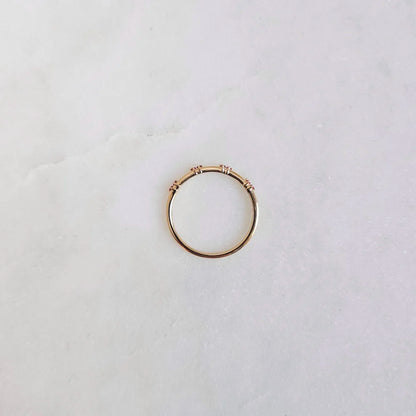 18K Pink Sapphire Distance Band
