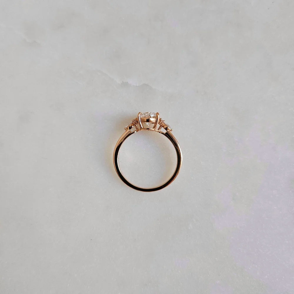 18K Lydia Lab-grown Diamond Engagement Ring