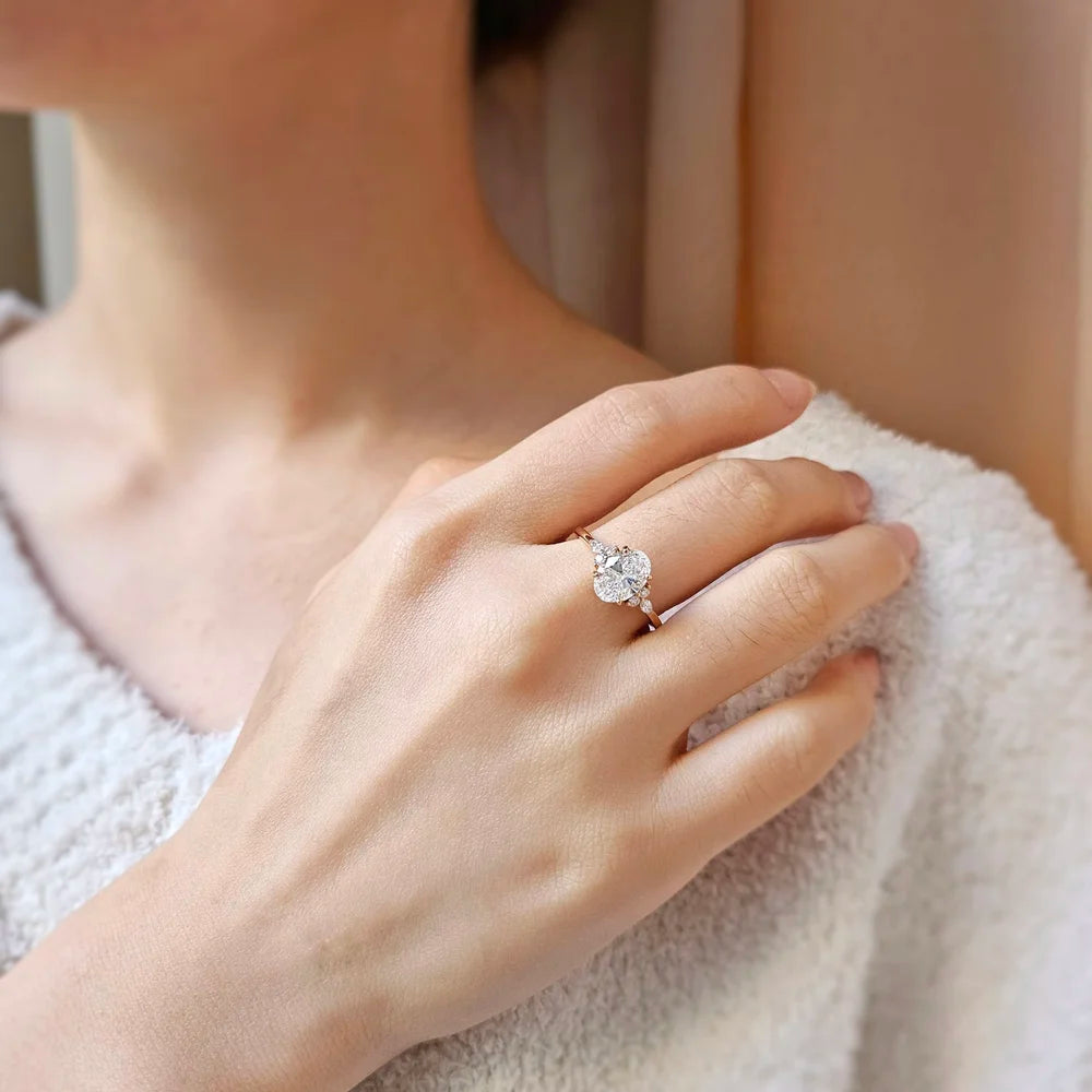 18K Lydia Lab-grown Diamond Engagement Ring