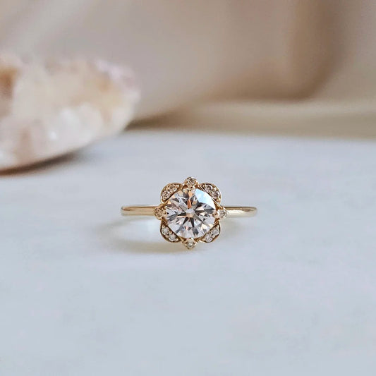 14K Addison Lab-grown Diamond Engagement Ring