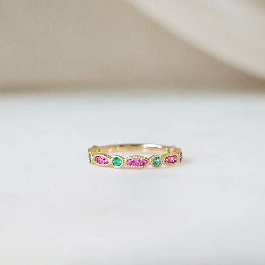 Vintage Marquise Sapphire Band