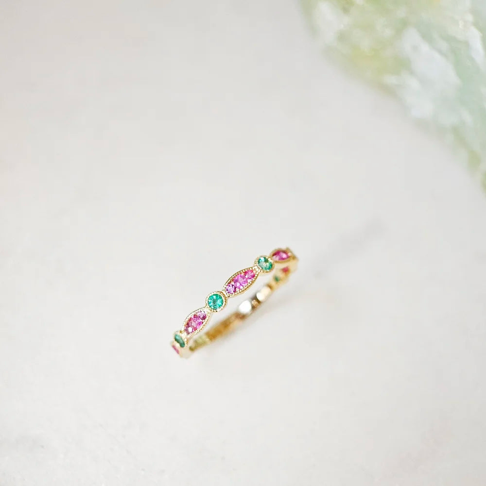 Vintage Marquise Sapphire Band
