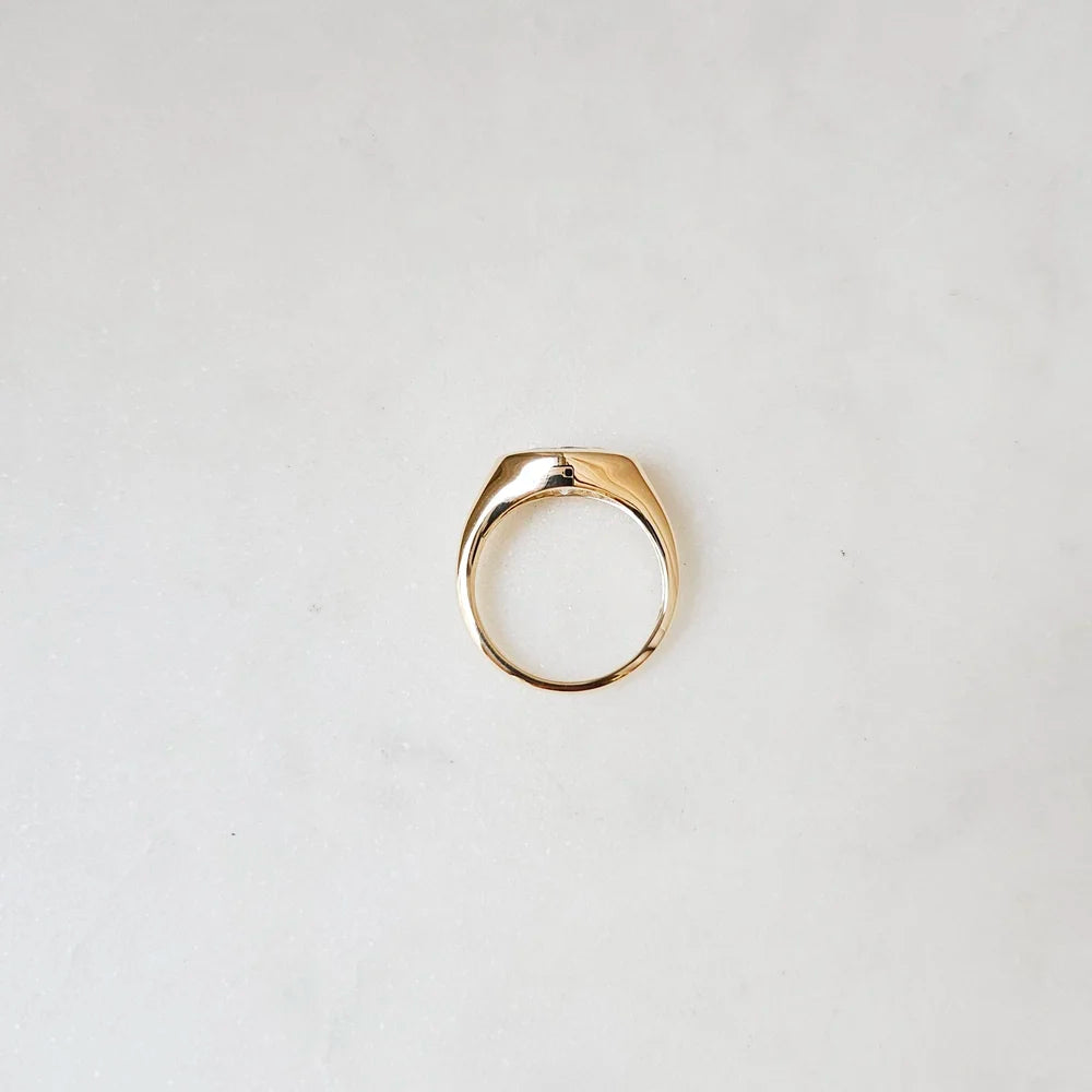14K Myra Marquise Moissanite Ring