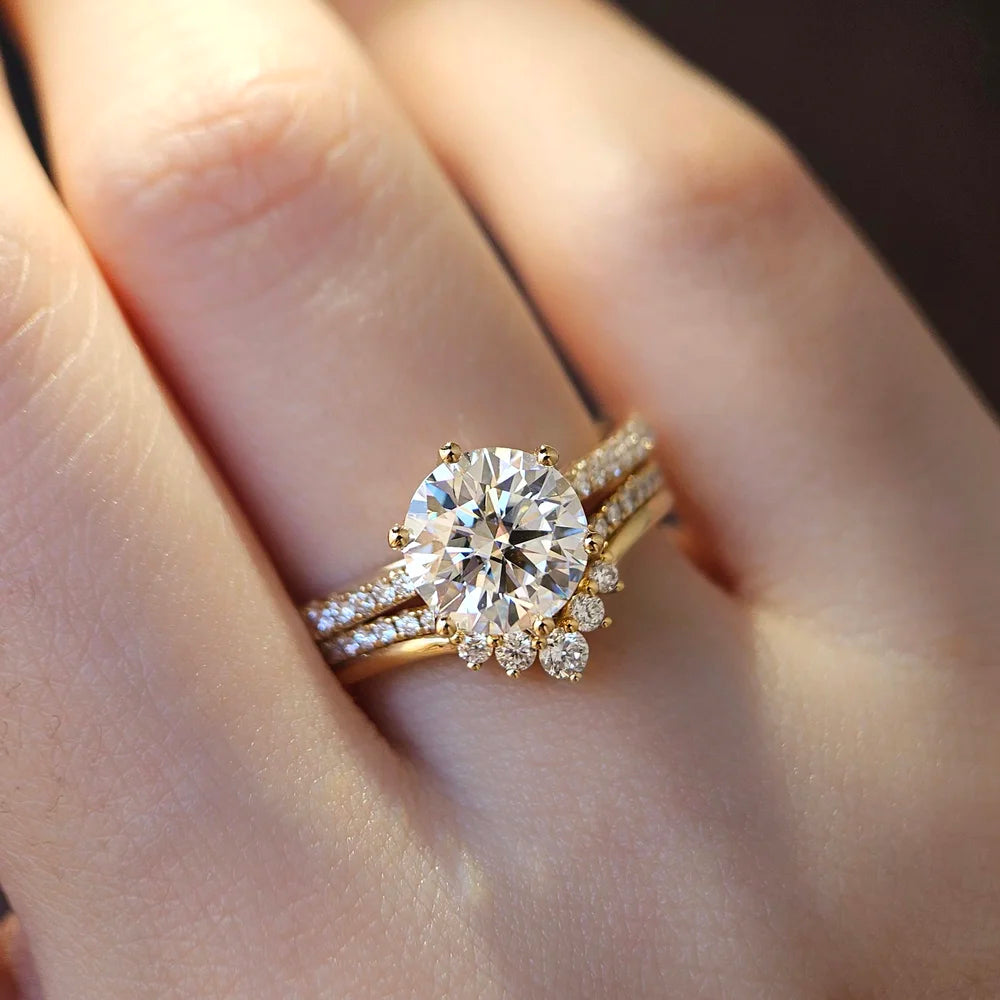 18K Gia Moissanite Ring