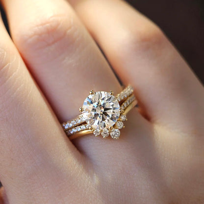 18K Gia Moissanite Ring