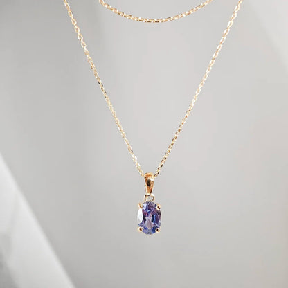 18K Leo Blue Sapphire Pendant