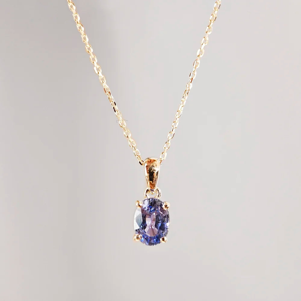 18K Leo Blue Sapphire Pendant