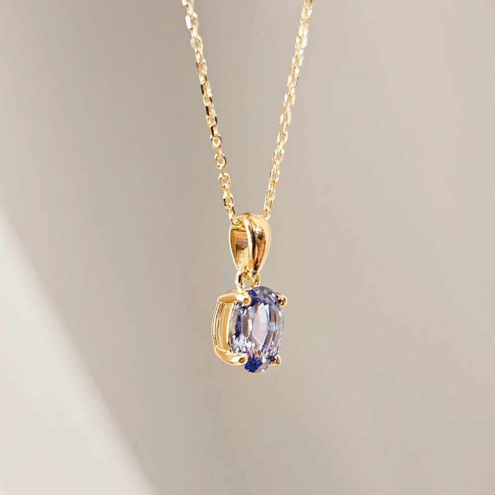 18K Leo Blue Sapphire Pendant