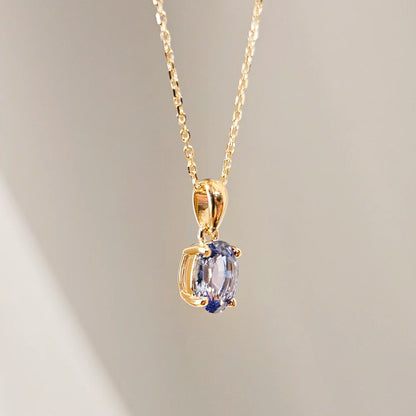 18K Leo Blue Sapphire Pendant
