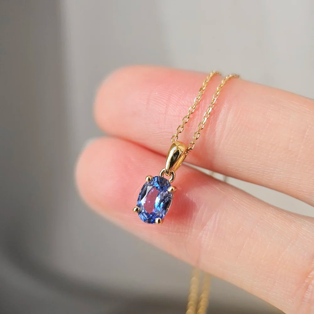 18K Leo Blue Sapphire Pendant