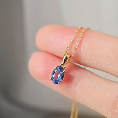 18K Leo Blue Sapphire Pendant