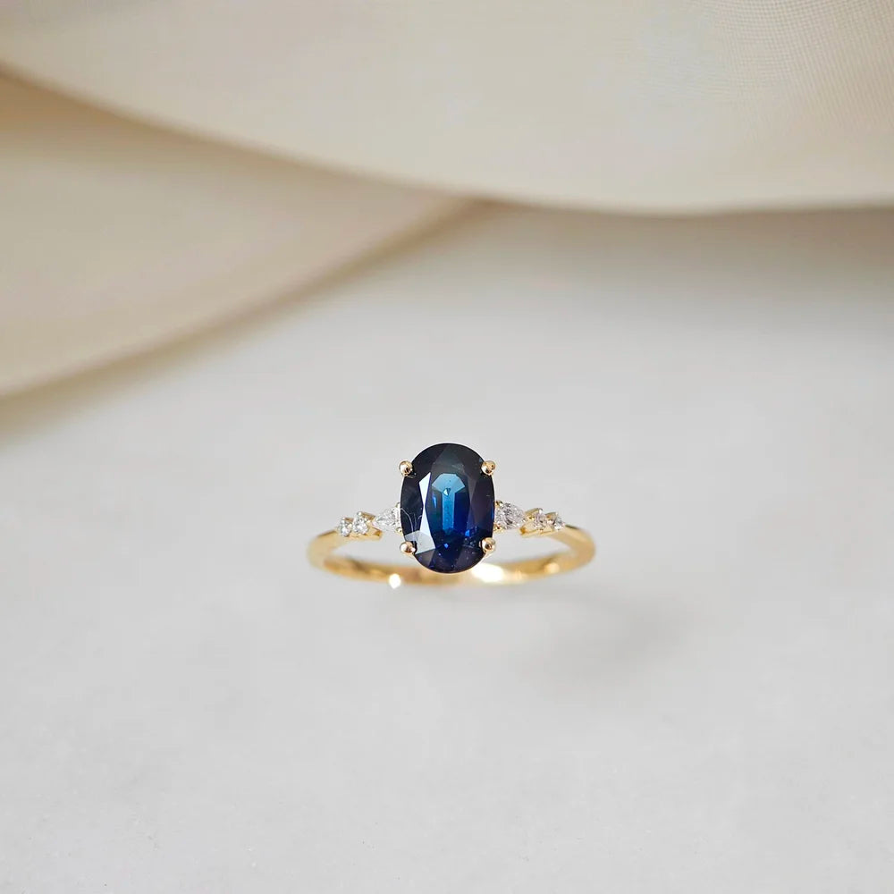 18K Sapphire Serenity Ring