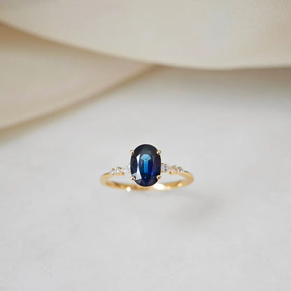 18K Sapphire Serenity Ring