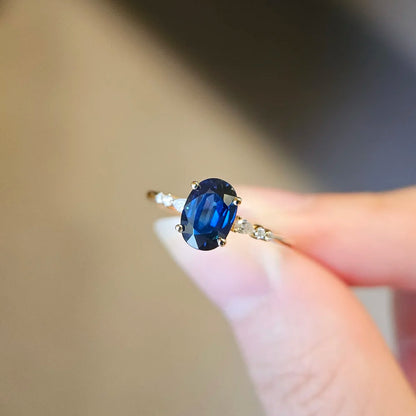 18K Sapphire Serenity Ring