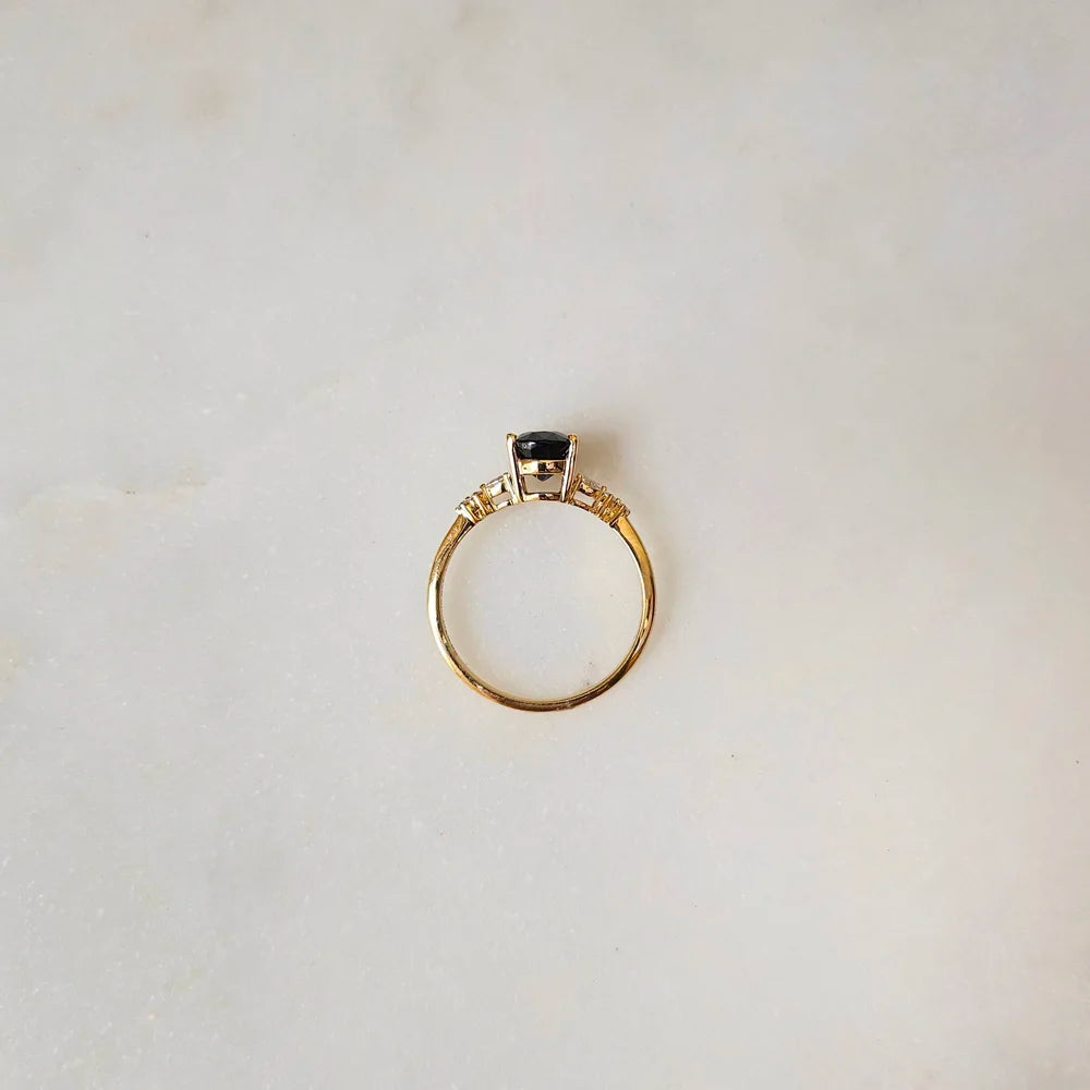 18K Sapphire Serenity Ring