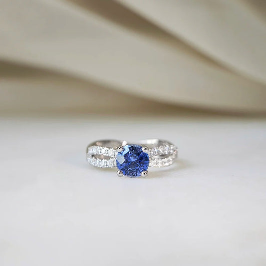 18K Elysian Sapphire Diamond Ring