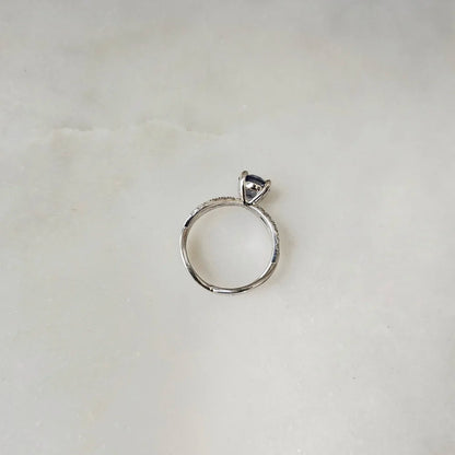 18K Elysian Sapphire Diamond Ring