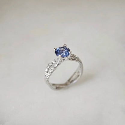 18K Elysian Sapphire Diamond Ring