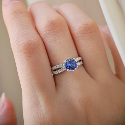 18K Elysian Sapphire Diamond Ring
