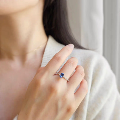 18K Astrid Blue Sapphire Ring