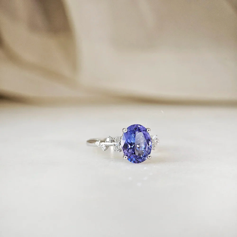 The Gardenia Tanzanite Ring