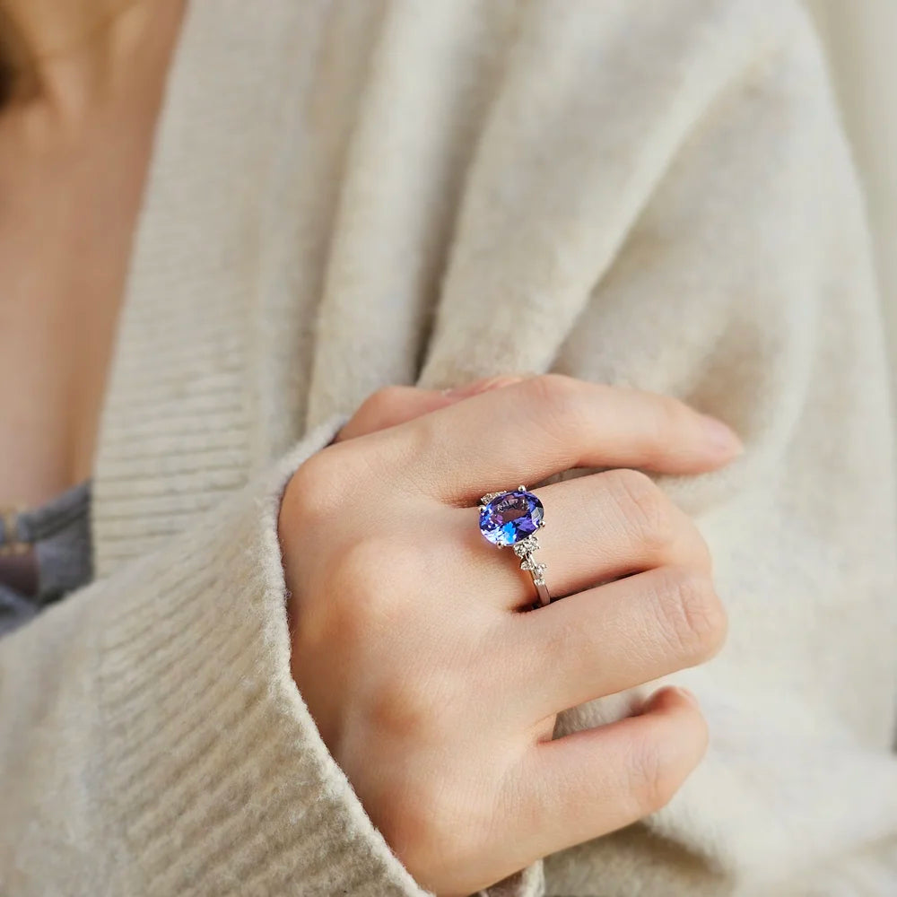 The Gardenia Tanzanite Ring