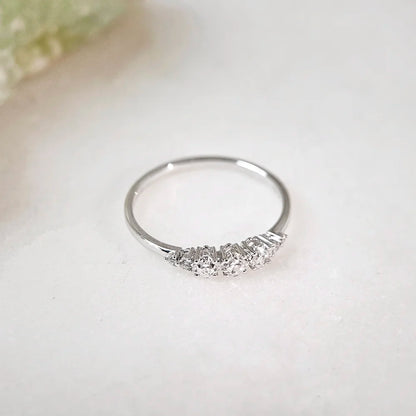 14K Arya Moissanite and Diamond Band