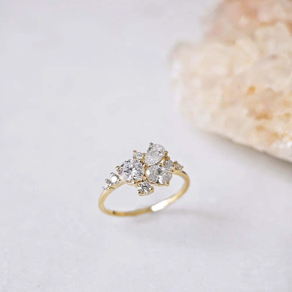 18K Aviva Lab-grown Diamond Ring