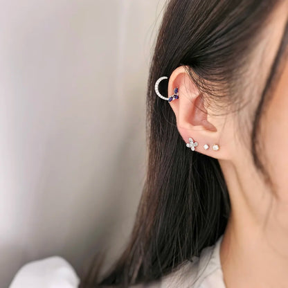 The Cyanicula Blue Sapphire Earring