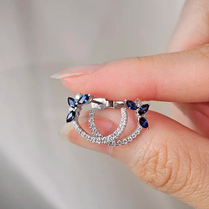 The Cyanicula Blue Sapphire Earring