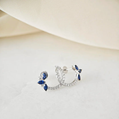 The Cyanicula Blue Sapphire Earring
