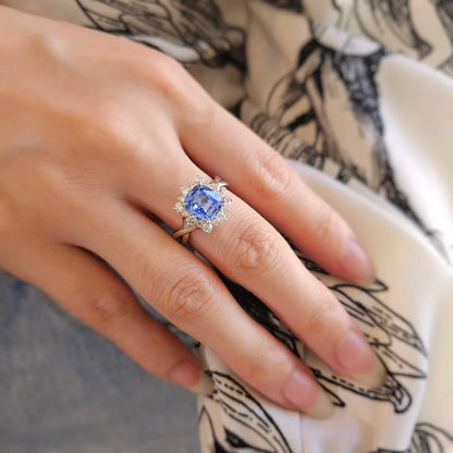 18K Myra Blue Sapphire Ring