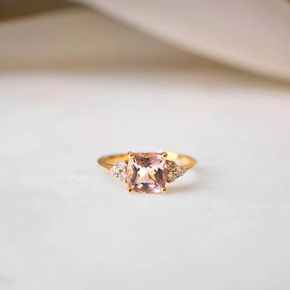 18K Heather Morganite Ring