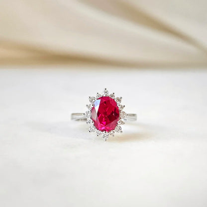 Linnea Lab-grown Ruby Ring