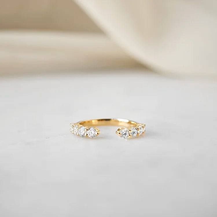 Analeia Open-ended Lab-grown Diamond Band
