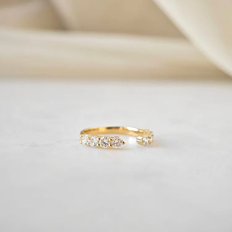 Analeia Open-ended Lab-grown Diamond Band
