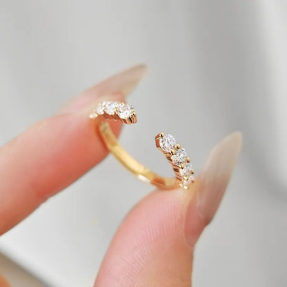 Analeia Open-ended Lab-grown Diamond Band