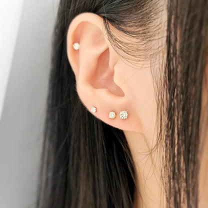 Solatire Diamond Stud Earring (0.15cts)