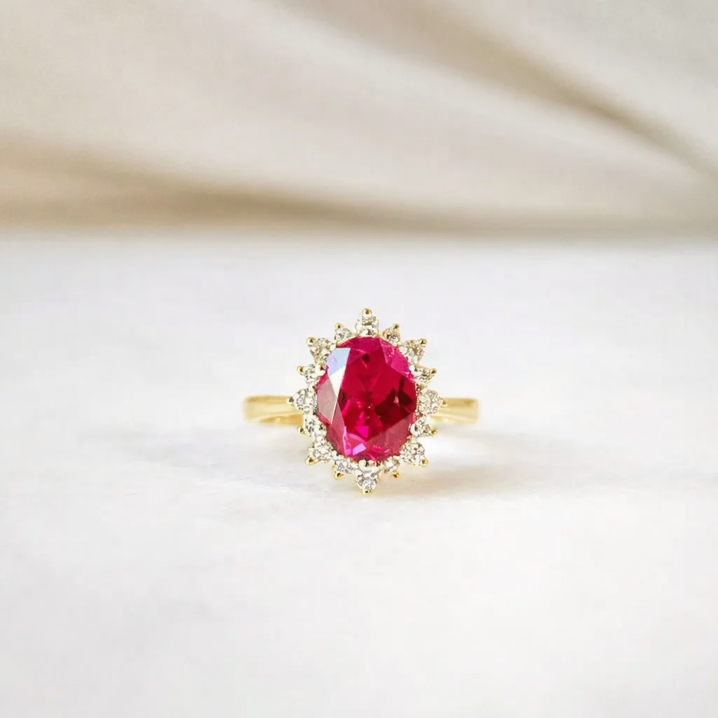 Linnea Lab-grown Ruby Ring