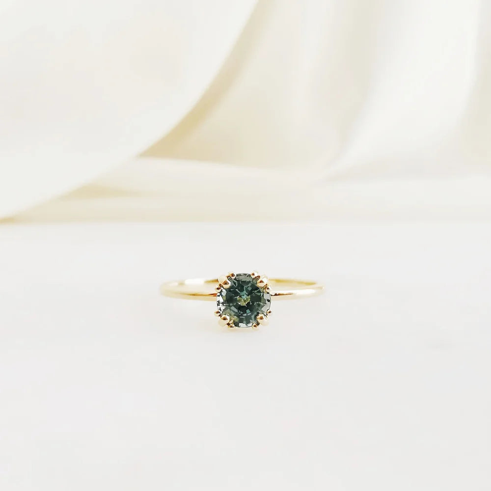 18K Candy Green Sapphire Ring