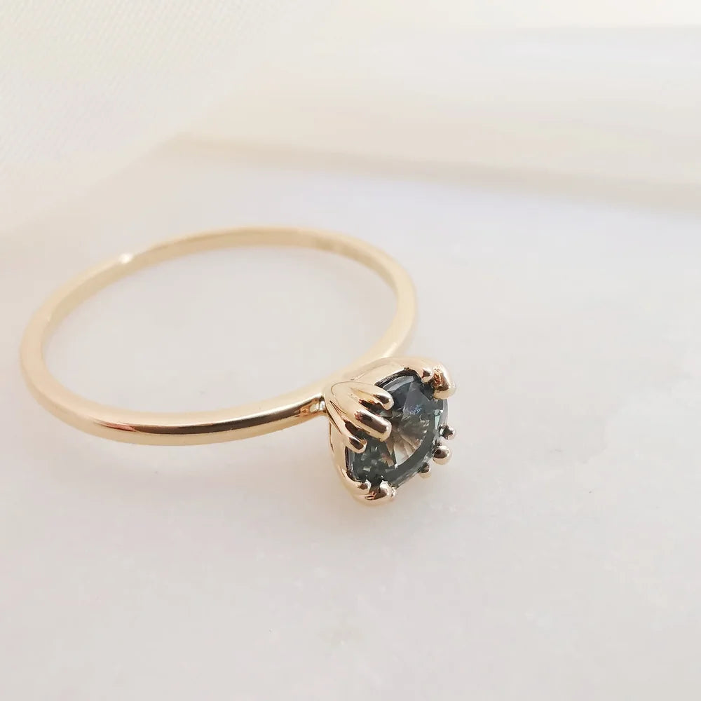18K Candy Green Sapphire Ring