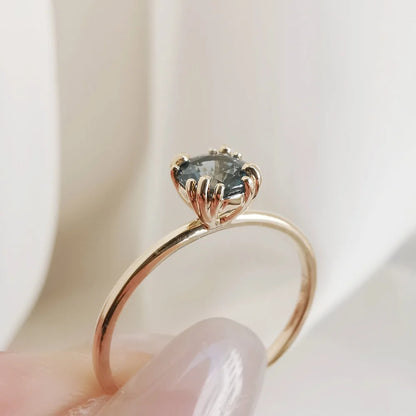 18K Candy Green Sapphire Ring