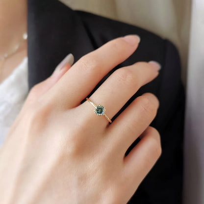 18K Candy Green Sapphire Ring