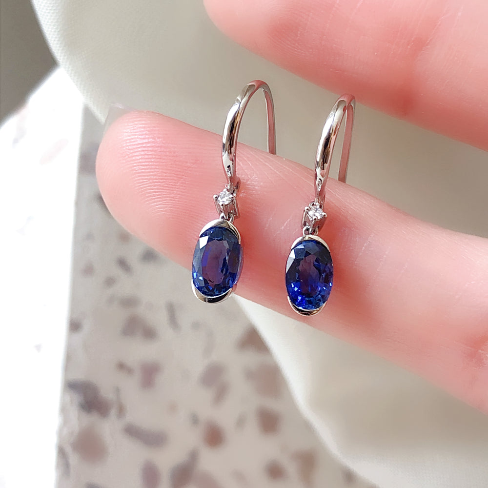 Sapphire Raindrop Earrings