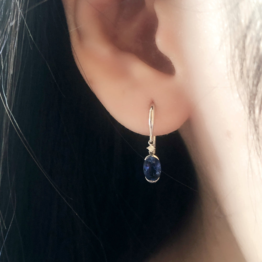 Sapphire Raindrop Earrings