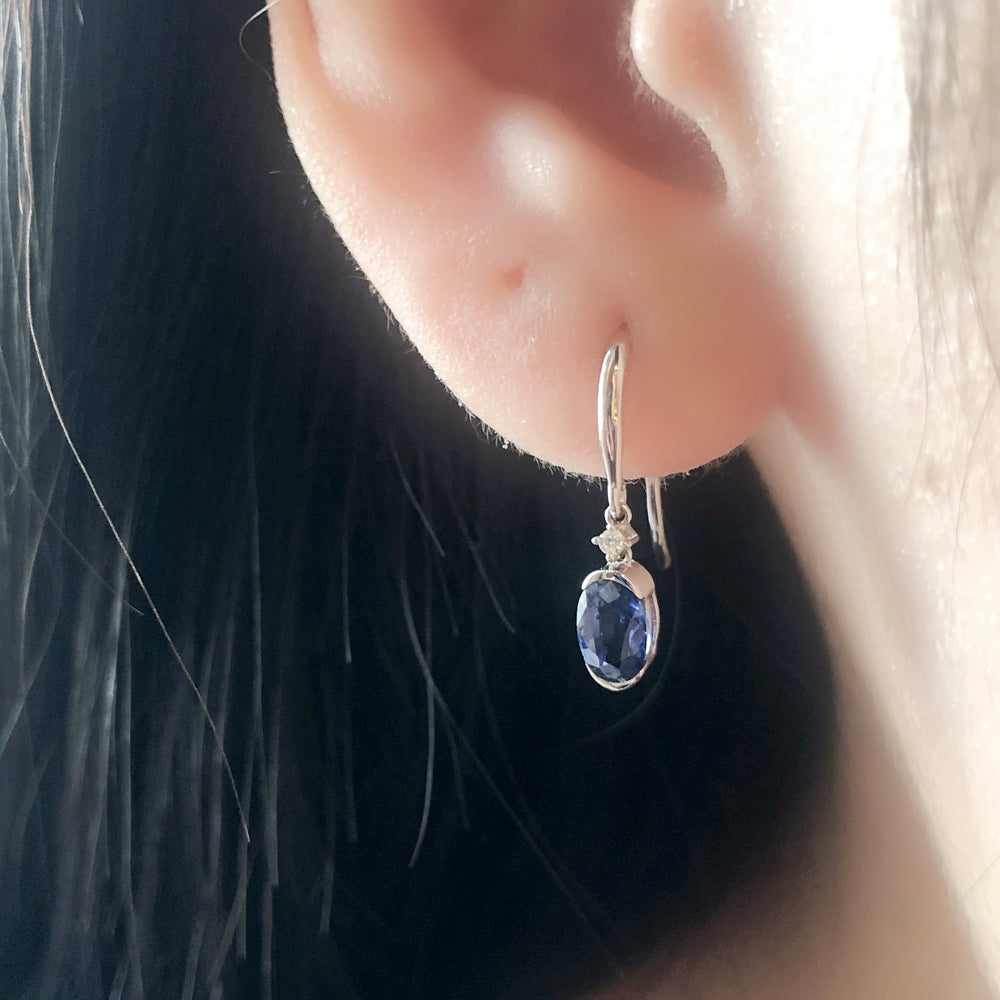 Sapphire Raindrop Earrings