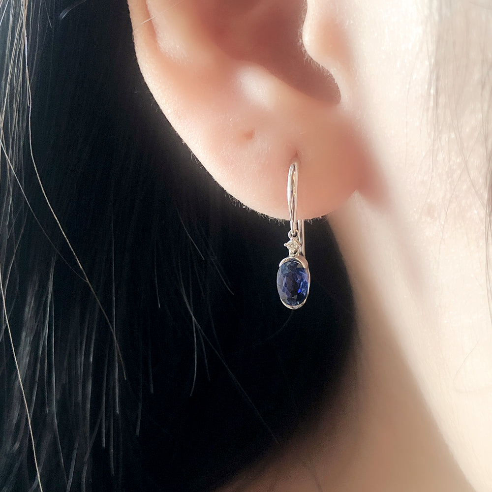Sapphire Raindrop Earrings