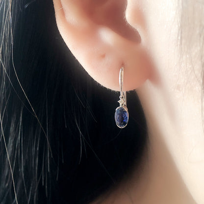 Sapphire Raindrop Earrings