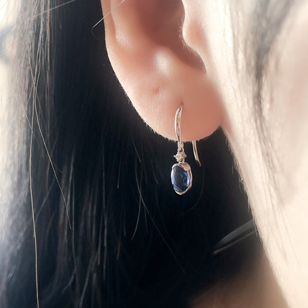 Sapphire Raindrop Earrings